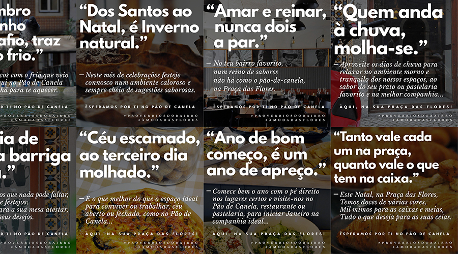 O Pão de Canela apresenta-lhe os “Provérbios do Bairro”.